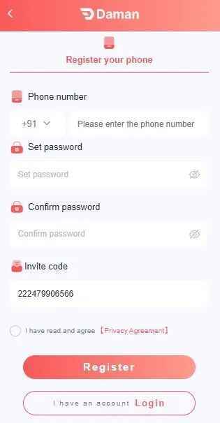 Daman club registration process